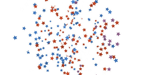 The XMAS stars are a colorful addition to any festive decoration, with a stars background that features sparkle lights confetti falling.  png transparent