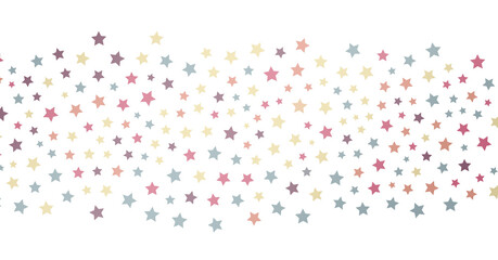 The stars background with sparkle lights confetti falling is a magical sight, png transparent