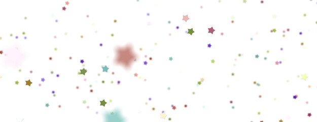 XMAS Stars - Holiday colored decoration, glitter frame isolated - png transparent