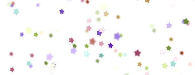 XMAS Stars - Holiday colored decoration, glitter frame isolated -