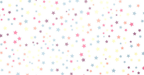 XMAS Stars - Holiday colored decoration, glitter frame isolated -