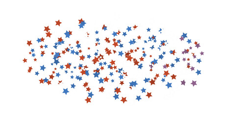 The XMAS banner with colored decoration is a festive border that features falling glitter dust and stars.