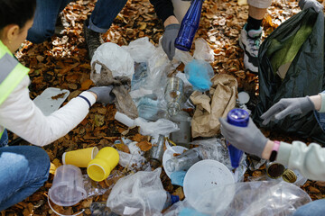 Material recycle waste pollution nature activist