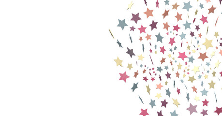 colorful XMAS Stars - Glossy 3D Christmas star icon. Design element for holidays. -