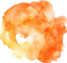 Watercolor blot illustration created with Generative AI technology