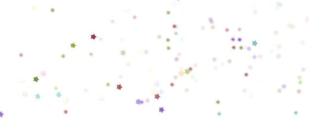 colorful Stars - stars background, sparkle lights confetti falling. magic shining Flying christmas stars on night