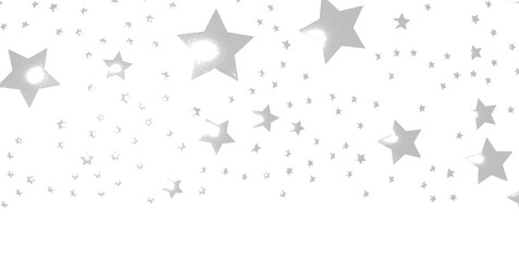 Silver star of confetti. - png transparent