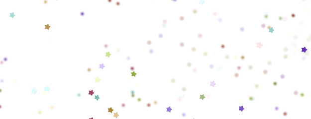 Fototapeta premium XMAS stars. Confetti celebration, Falling colourful abstract decoration for party, birthday celebrate,