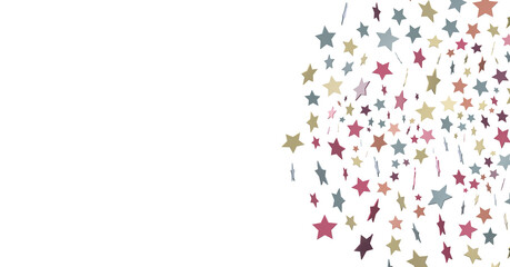 XMAS Holiday  colourful lden decoration, glitter frame isolated -