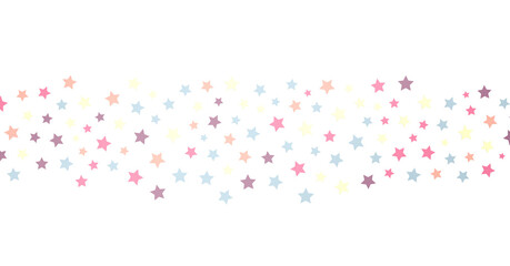 colorful stars. Confetti celebration, Falling golden abstract decoration for party, birthday celebrate,