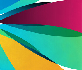 Colorful Cropped Petal Background Illustration