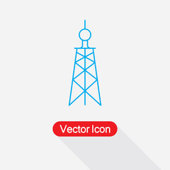 Antenna icon, Radio Antenna Icon, Radio tower icon, Communication tower collection Vector Illustration Eps10