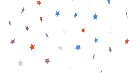 colorful XMAS Stars - Glossy 3D Christmas star icon. Design element for holidays. -