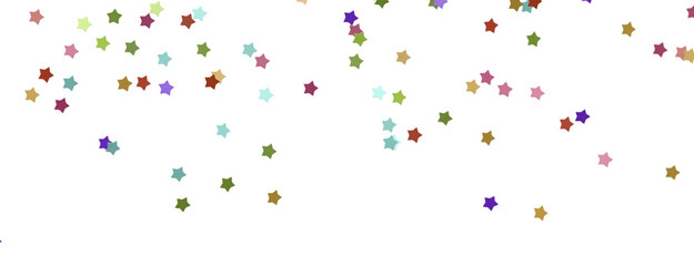 colorful Stars - stars background, sparkle lights confetti falling. magic shining Flying christmas stars on night