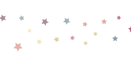 XMAS Stars - Festive christmas card. Isolated illustration white background. -