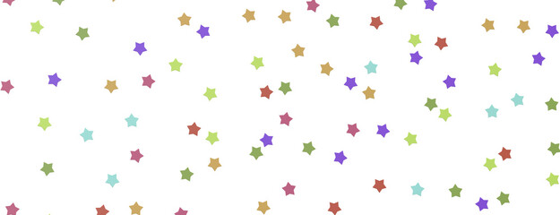 colorful stars background, sparkle lights confetti falling. magic shining Flying christmas stars on night