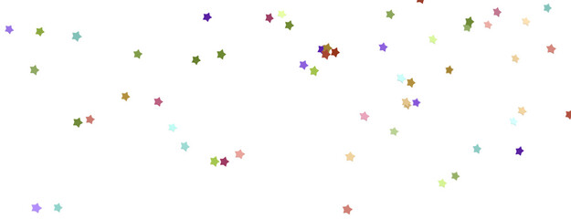 XMAS Stars - Banner with golden decoration. Festive border with falling glitter dust and stars.  png transparent