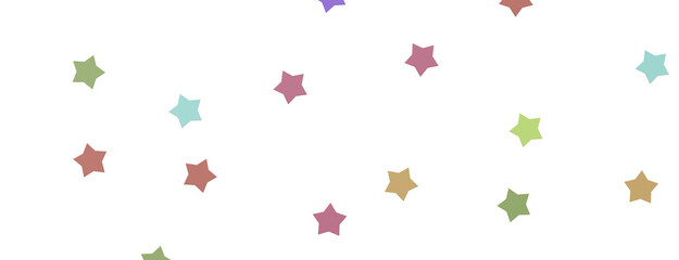 XMAS Stars - Holiday colored decoration, glitter frame isolated -