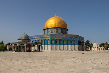 Obraz premium Dome of the Rock on the Temple Mount, Jerusalem, Israel