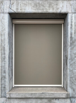 windowsill with blind