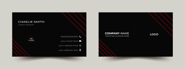 Modern Business Card - Creative and Clean Business Card Template.