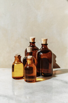 smoked glass bottles 