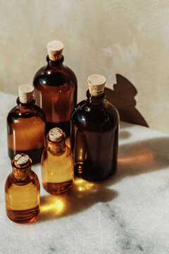 smoked glass bottles 