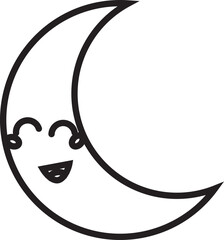 Moon outline Icon