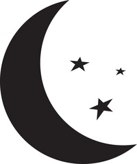 Moon silhouette Icon