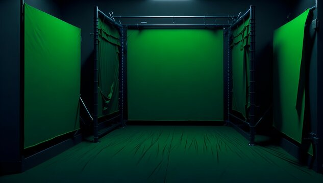 Green Screen Studio Created With Generative Ai
