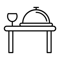 Benquet Decoration Thin Line Icon