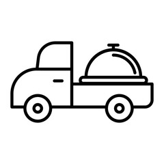 Event Catering Service Thin Line Icon