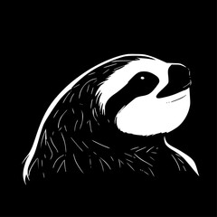 Sloth | Minimalist and Simple Silhouette - Vector illustration