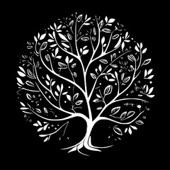 Obraz premium Tree of Life - High Quality Vector Logo - Vector illustration ideal for T-shirt graphic