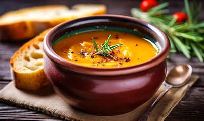 Pumpkin soup, generative ai