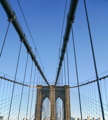 Visiting the Brooklyn Bridge in New York City