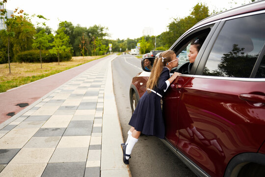 Little Girl Dropped Off By Mother