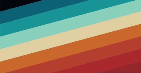 diagonal Retro vintage palette color wallpaper background Vector Art