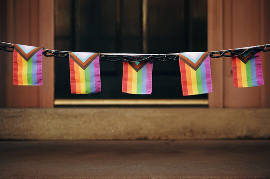 Rainbow Flag at street 