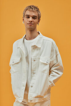 Confident Gen Z Guy Studio Portrait