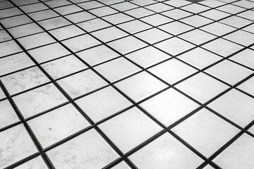 monochromatic tiled floor pattern Generative AI