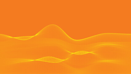 Wavy lines abstract background. Orange and Yellow mesh pattern .Light bright vector mesh for advertisements,covers,banners,presentations,posters,promotions,Landing pages. 