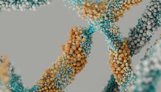 multicolored particles