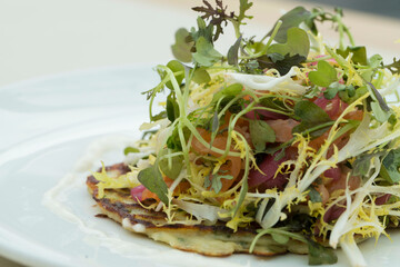 Salad on Flat Bread