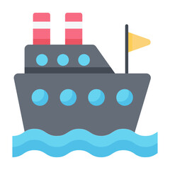 Cruise Flat Icon