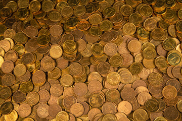 Polska waluta gorsze monety | Polish currency pennies coins PLN - obrazy, fototapety, plakaty