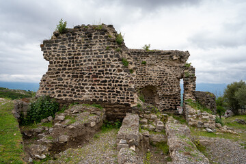 Ruins of Niksar Castle in Tokat.