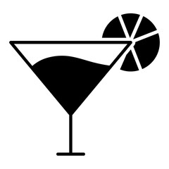 Cocktail Glyph Icon