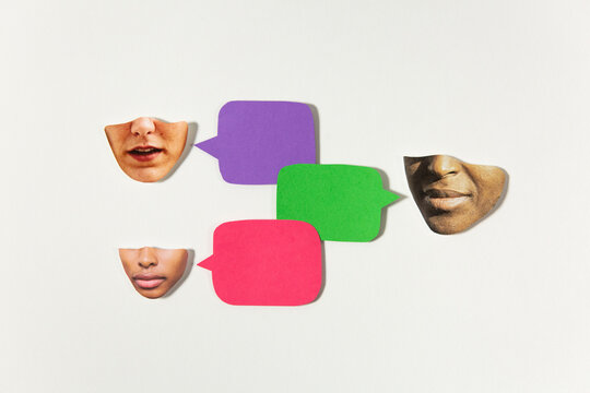 Colorful communication concept