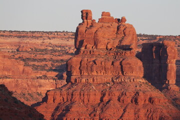 sunrise at rocks in Valley of the gods in Utah , USA